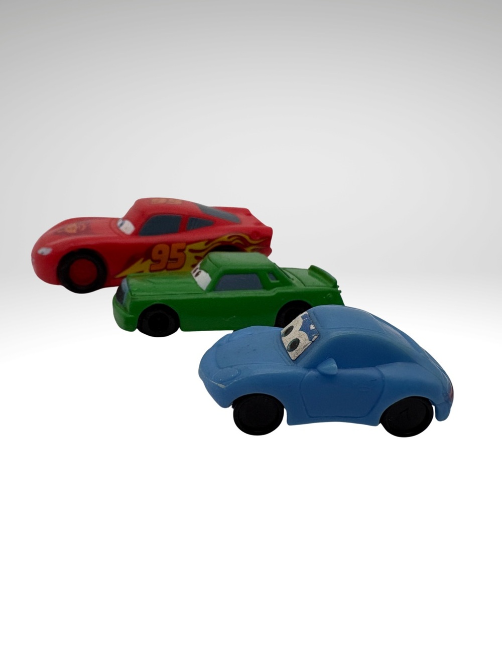 Disney Pixar Cars Trio Stationary Lightning McQueen Chick Hicks Car (SKU: 505TO)
